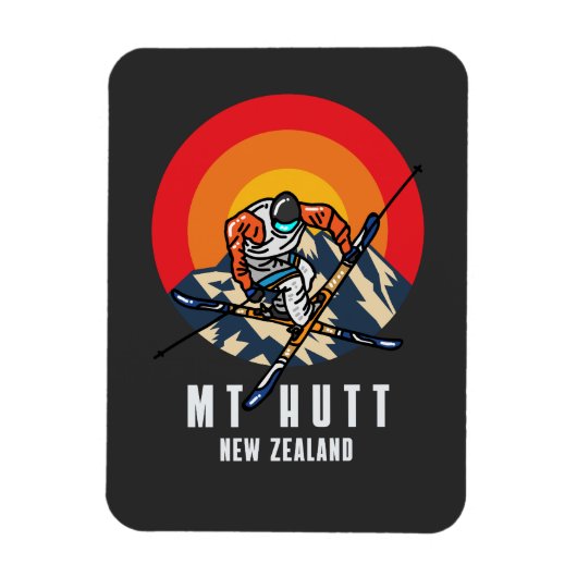 Mt Hutt Neuseeland Magnet (Vertikal)
