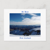 Mt Hutt, Neuseeland Postkarte (Vorderseite)