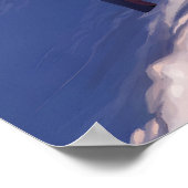 Mt Hutt Skigebiet Reiseplakat Poster (Ecke)