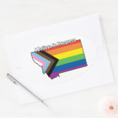 MT Ich glaube an den Fortschritt Ovaler Aufkleber (Umschlag)