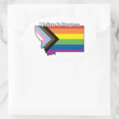 MT Ich glaube an den Fortschritt Ovaler Aufkleber (Tasche)