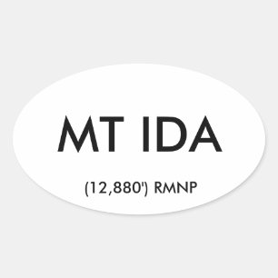 Mt Ida Oval Aufkleber