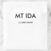 Mt Ida Oval Aufkleber (Tasche)