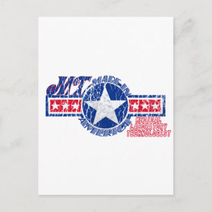 MT IN DEN USA PATRIOTIC MEDICAL TECHNOLOGIST POSTKARTE