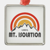 Mt. Isolation New Hampshire Ornament Aus Metall (Vorne)