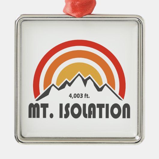 Mt. Isolation New Hampshire Ornament Aus Metall (Vorne)