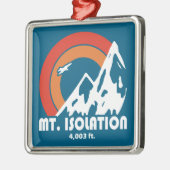 Mt. Isolation New Hampshire Sun Eagle Ornament Aus Metall (Links)