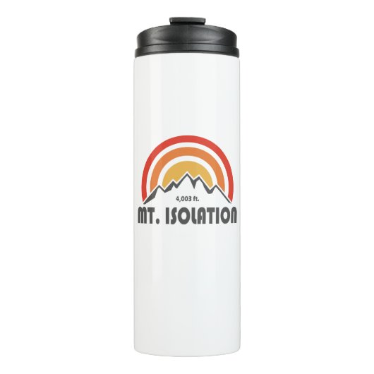 Mt. Isolation New Hampshire Thermosbecher (Vorderseite)