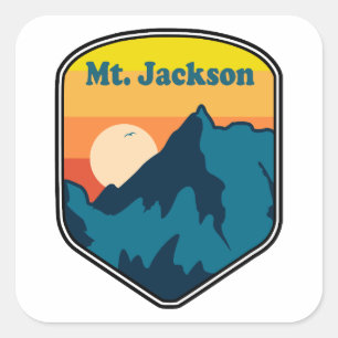 Mt. Jackson New Hampshire Sonnenaufgang Quadratischer Aufkleber