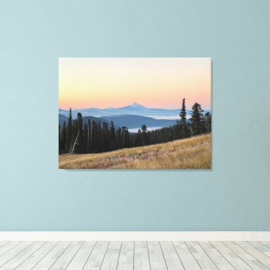 Mt Jefferson Sonnenaufgang Leinwanddruck (Insitu (Holzboden))