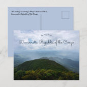 Mt Kahuzi Demokratische Republik Kongo Postkarte (Vorne/Hinten)