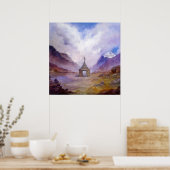 Mt Kailash Stupa Tibet von Lynda Vugler Poster (Küche)