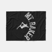 Mt Ker Ski Mount Ker Washington Skifahren Cool Win Fleecedecke (Vorderseite (Horizontal))