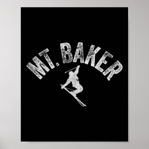Mt Ker Ski Mount Ker Washington Skifahren Cool Win Poster