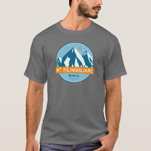 Mt Kilimanjaro Sterne Mond retro T-Shirt