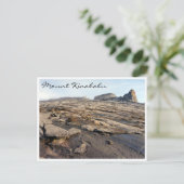 mt kinabalu felsig postkarte (Stehend Vorderseite)