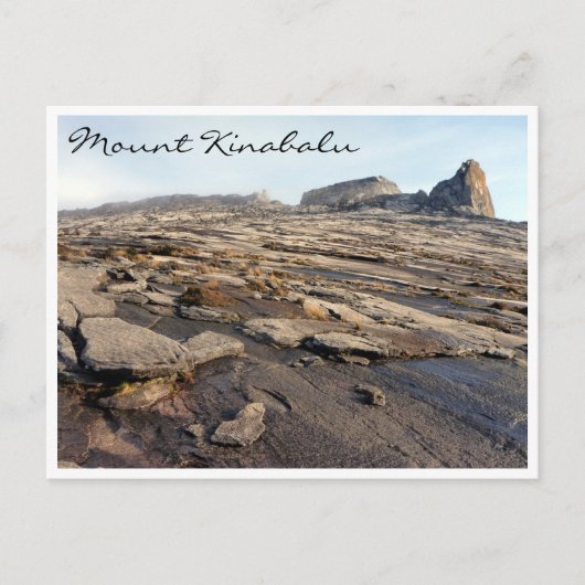 mt kinabalu felsig postkarte (Vorderseite)