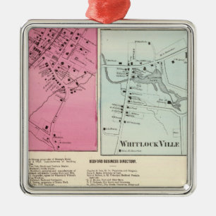 Mt Kisco, Katonah, Whitlock Ville, Bedford Silbernes Ornament