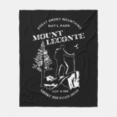Mt Leconte Great Smoky Mountains Fleecedecke (Vorderseite)