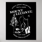Mt Leconte Great Smoky Mountains Poster (Vorne)