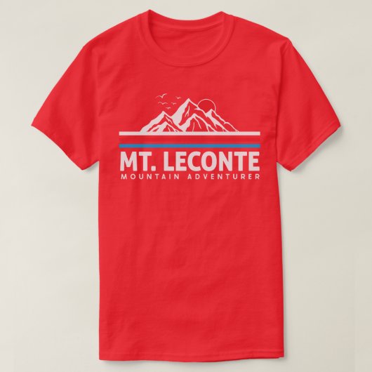 Mt Leconte Große rauchige Berge Mont Le Conte T-Shirt (Design vorne)