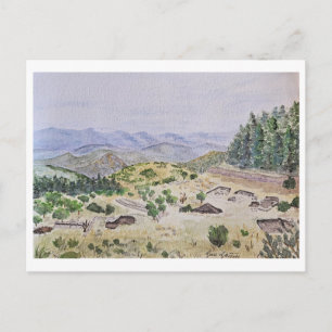 Mt. Lykaion Archäologische Ausgrabungskarte Postkarte
