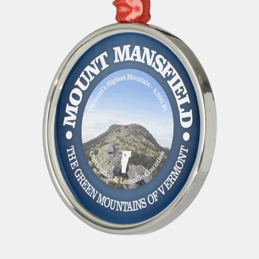 Mt Mansfield Ornament Aus Metall (Links)