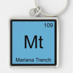 Mt - Mariana-Graben Chemie-Element-Symbol T-Shirt Schlüsselanhänger