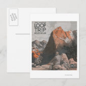 Mt. McClellan & Loop Reiseplakat Postkarte (Vorne/Hinten)