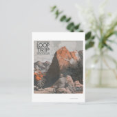 Mt. McClellan & Loop Reiseplakat Postkarte (Stehend Vorderseite)