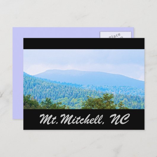 Mt. Mitchell NC Postkarte (Vorne/Hinten)