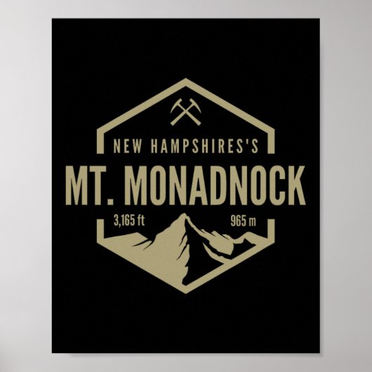 Mt. Monadnock Bergreisen Poster (Vorne)