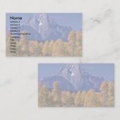 Mt. Moran, Grand Teton National Park, Wyoming Visitenkarte (Vorne/Hinten)