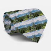 Mt. Moran und Jackson See Krawatte (Gerollt)