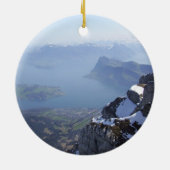 Mt. Pilatus die Schweiz Keramikornament (Hinten)