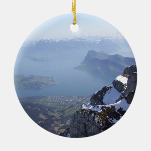 Mt. Pilatus die Schweiz Keramikornament (Hinten)