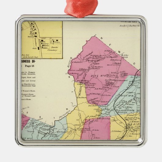 Mt Pleasant, Stadt Ornament Aus Metall (Vorne)