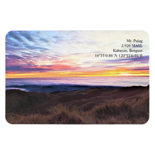 Mt. Pulag, der Spielplatz des Götter Ref Magnet (Horizontal)