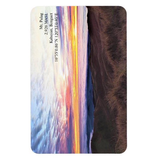 Mt. Pulag, der Spielplatz des Götter Ref Magnet (Vertikal)