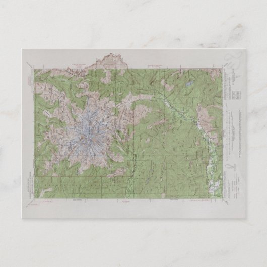Mt. Rainier (1924) Postkarte (Vorderseite)