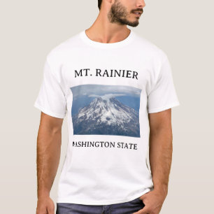 MT. Rainier Aerial Foto Stratus Cloud 2 T-Shirt