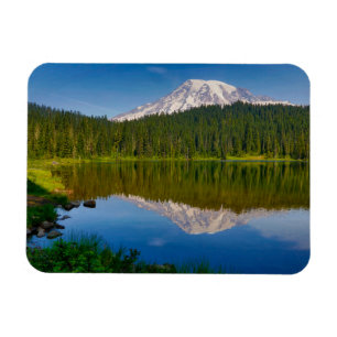 Mt. Rainier and Reflection Lake Magnet