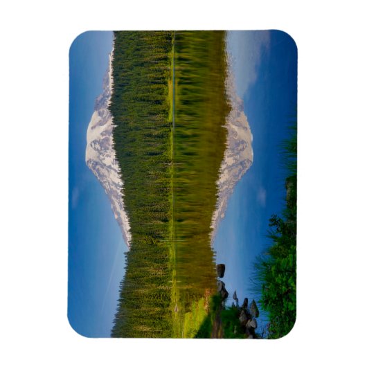 Mt. Rainier and Reflection Lake Magnet (Vertikal)