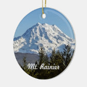 Mt. Rainier Andenken Keramik Ornament (Links)