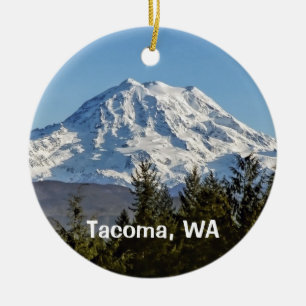 Mt. Rainier Andenken Keramik Ornament