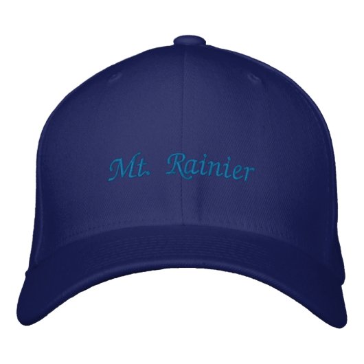 Mt. Rainier Hat Bestickte Baseballkappe (Vorderseite)