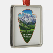 Mt. Rainier National Park Arrowhead Ornament Aus Metall (Rechts)