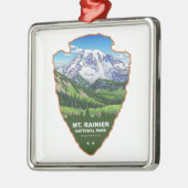 Mt. Rainier National Park Arrowhead Ornament Aus Metall (Links)