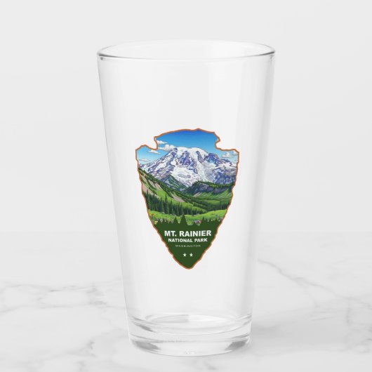 Mt. Rainier National Park Pfeilspitze Glas (Vorderseite)