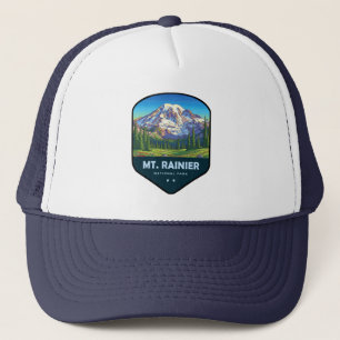 Mt. Rainier National Park Schild Truckerkappe
